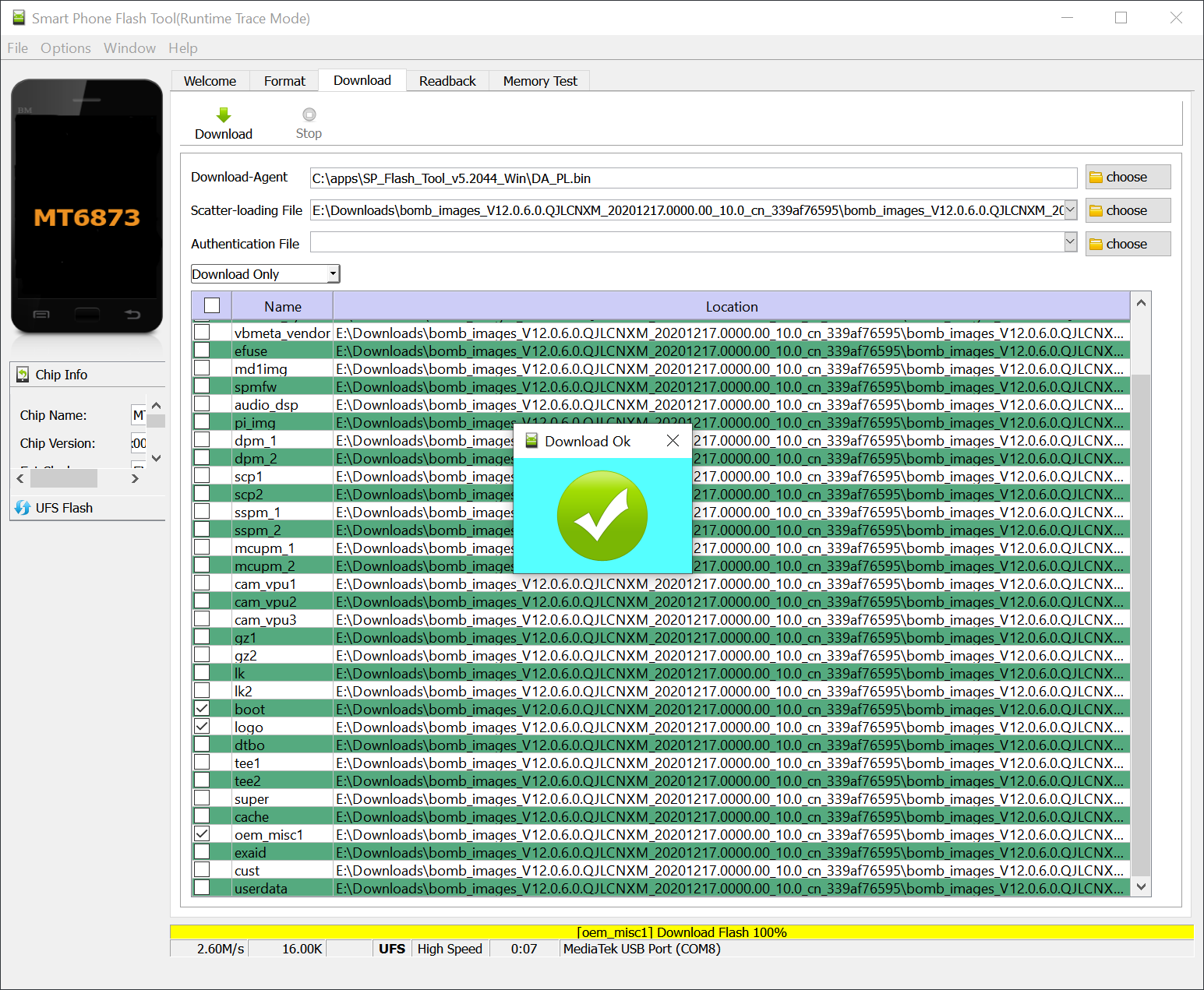 sp flash tool usb device not recognized